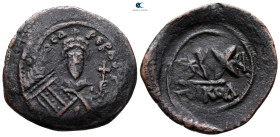 Phocas AD 602-610. Nikomedia. Half Follis or 20 Nummi Æ