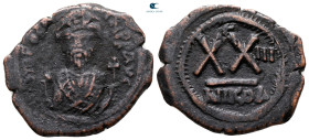 Phocas AD 602-610. Nikomedia. Half Follis or 20 Nummi Æ