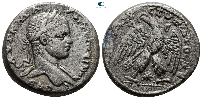 Seleucis and Pieria. Antioch. Elagabal AD 218-222. 
Billon-Tetradrachm

27 mm...