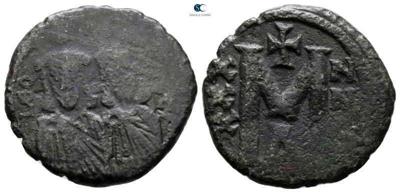 Leo III the "Isaurian", with Constantine V AD 717-741. Constantinople
Follis or...