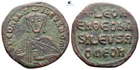 Leo VI the Wise AD 886-912. Constantinople. Follis Æ