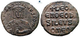 Leo VI the Wise AD 886-912. Constantinople. Follis Æ