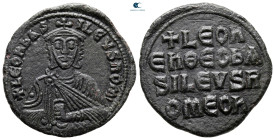 Leo VI the Wise AD 886-912. Constantinople. Follis Æ