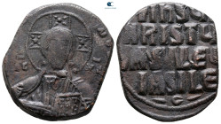 Attributed to Basil II and Constantine VIII AD 976-1028. Constantinople. Anonymous Follis Æ