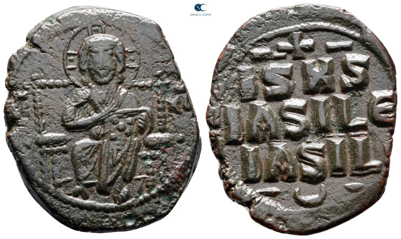 Constantine IX Monomachus AD 1042-1055. Constantinople
Anonymous Follis Æ

31...