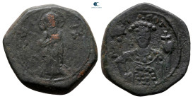 John II Comnenus AD 1118-1143. Thessalonica. Half Tetarteron Æ