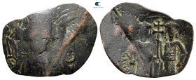 Michael VIII Palaeologus AD 1261-1282. Constantinople. Trachy Æ