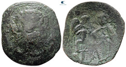 Michael VIII Palaeologus AD 1261-1282. Constantinople. Trachy Æ