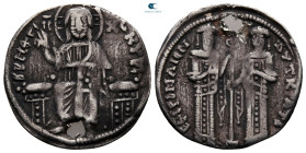 Andronicus II Palaeologus, with Michael IX AD 1282-1328. Constantinople. Basilikon AR