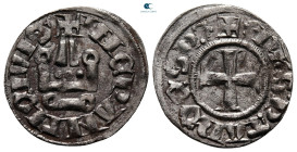 Crusaders. Philippe de Taranto AD 1307-1313. Denier Tournois BI