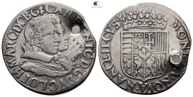 France. Dukedom of Lorraine. Charles IV and Nicole AD 1624-1626. Teston AR