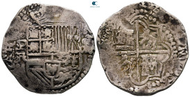 Spain.  AD 1556-1665. 8 Reales AR