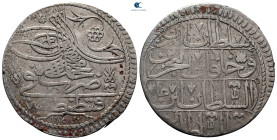 Turkey. Qustantînîya (Constantinople). Mahmud I AD 1730-1754. 1/2 Kurush AR