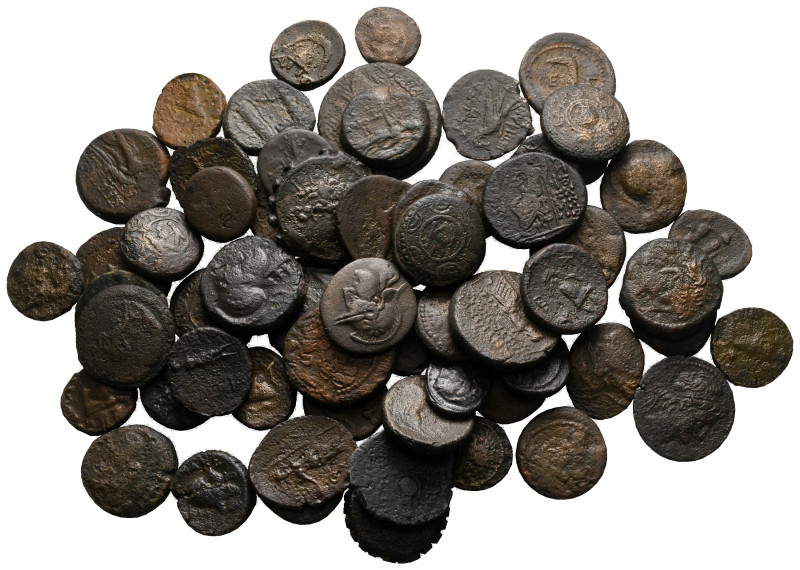 Lot of ca. 64 greek bronze coins / SOLD AS SEEN, NO RETURN!

very fine