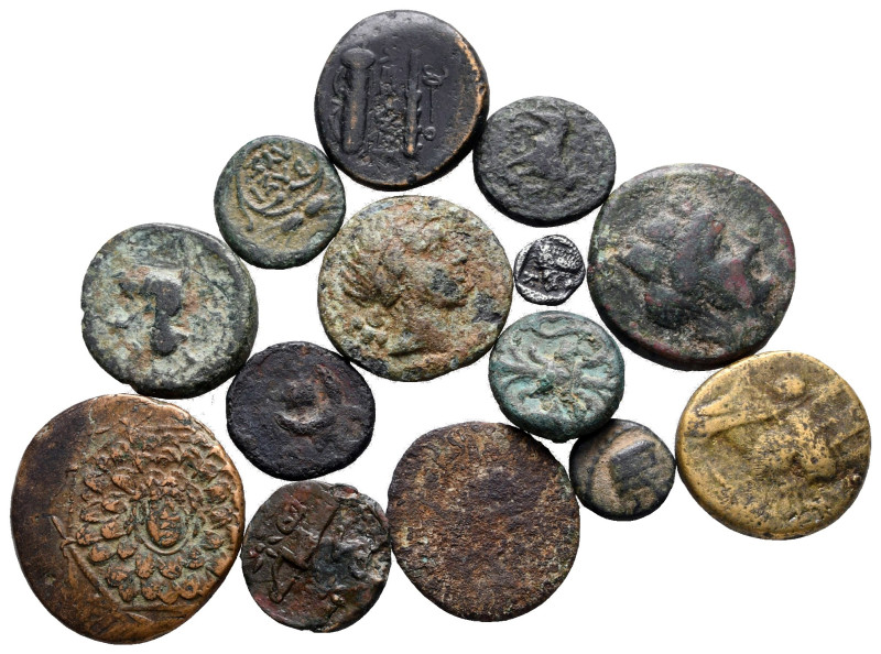 Lot of ca. 14 greek bronze coins / SOLD AS SEEN, NO RETURN!

very fine