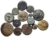 Lot of ca. 14 greek bronze coins / SOLD AS SEEN, NO RETURN!very fine