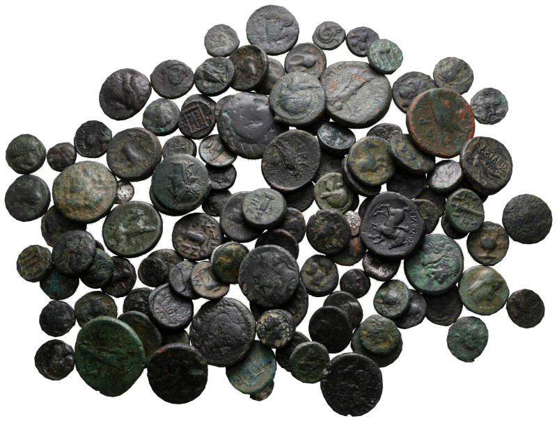 Lot of ca. 76 greek bronze coins / SOLD AS SEEN, NO RETURN! 

very fine