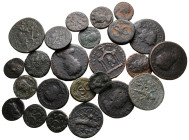 Lot of ca. 24 roman provincial bronze coins / SOLD AS SEEN, NO RETURN!very fine