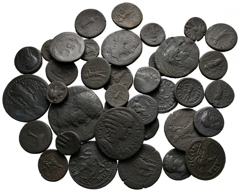 Lot of ca. 37 roman provincial bronze coins / SOLD AS SEEN, NO RETURN! 

nearl...