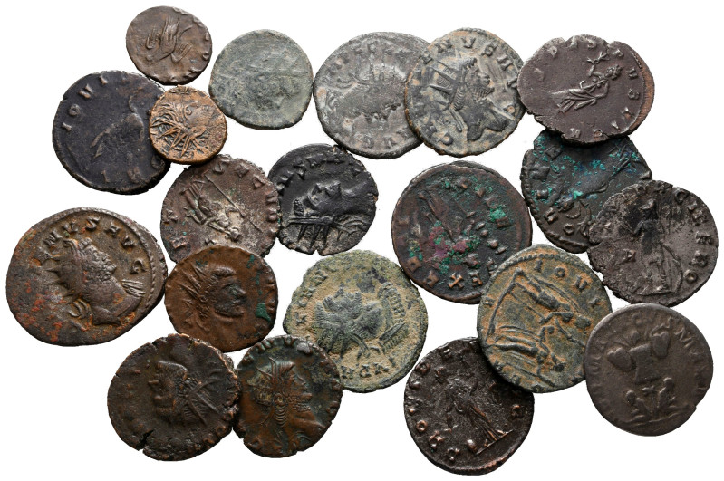 Lot of ca. 21 roman bronze coins / SOLD AS SEEN, NO RETURN!

very fine