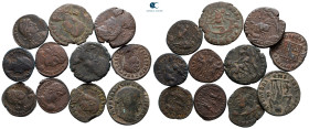 Lot of 11 late roman bronze coins (with collectors tickets) / SOLD AS SEEN, NO RETURN!
very fine