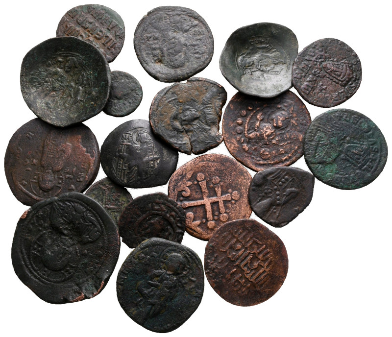 Lot of ca. 18 byzantine bronze coins / SOLD AS SEEN, NO RETURN! 

very fine