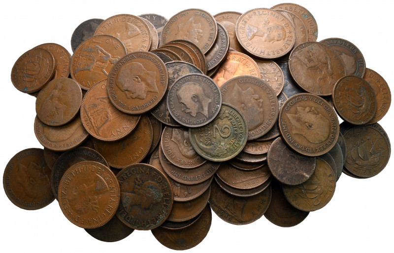 Lot of ca. 100 modern world coins / SOLD AS SEEN, NO RETURN! 

very fine