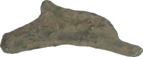 Delfín. Siglos III-I a.C. OLBIA. TRACIA. 1,14 grs. AE. Se-1684. MBC.