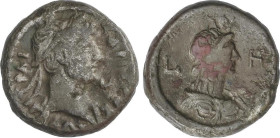 Tetradracma. Acuñada el 117-138 d.C. ¿ADRIANO?. ALEJANDRIA. Anv.: Busto diademado a derecha, alrededor leyenda. Rev.: Busto de Zeus? a derecha, en el ...