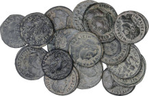 Lote 20 monedas Follis 19 mm. Acuñadas el 307-324 d.C. LICINIO. ALEJANDRIA a ROMA. AE. Varios tipos, leyendas y exergos. Calidad media-alta. IMPRESCIN...