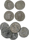 Lote 7 monedas Medio Centenional (5) y Follis 19 mm (2). Acuñadas el 329-348 d.C. CONSTANCIO II. ANTIOQUIA, ARELATE (4), CYZICUS y NICODEMIA. AE. Reve...
