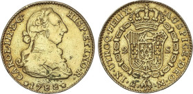 Reproducción 2 Escudos. 1788. MADRID. 3,88 grs. AU 75/100. AC-1578. MBC.