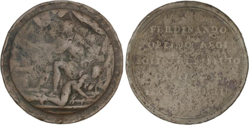 Medalla Restitución. 1814. MÉXICO. CABILDO. Anv.: FERDINANDO / OPTIMO REGI / SOL...