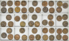 Lote 50 monedas 2 Céntimos. 1904 (*04). S.M.-V. A EXAMINAR. MBC+ a EBC+.