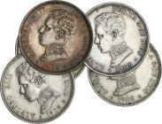 Lote 5 monedas 2 Pesetas. 1905 (*19-05). A EXAMINAR. EBC- a EBC.