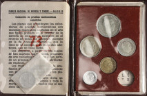 Serie 6 monedas 10 Céntimos a 50 Pesetas. (*73). En carterita original F.N.M.T. (Aluminios con posibles oxidaciones). PRUEBAS.