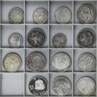 Lote 15 monedas. S.XIX y XX. AR. Todas diferentes, monedas de varios tamanos, alguna moneda escasa. A EXAMINAR. MBC- a SC.