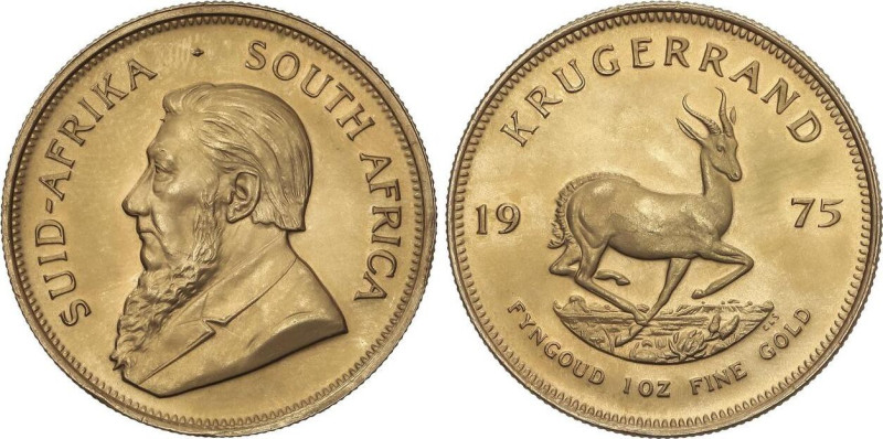 Krugerrand. 1975. 33,92 grs. AU (917). Fr-B1; KM-73. SC.