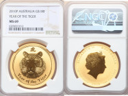 Elizabeth II gold "Year of the Tiger" 100 Dollars 2010-P MS69 NGC, KM-Unl. Lunar series. 

HID09801242017

© 2022 Heritage Auctions | All Rights Reser...