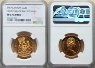 Elizabeth II gold Specimen "Confederation Centennial" 20 Dollars 1967 SP67 Cameo NGC, KM71. 

HID09801242017

© 2022 Heritage Auctions | All Rights Re...