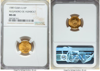 Republic gold "Alejandro de Humbolt" 10 Pesos 1989 MS68 NGC, KM383. 

HID09801242017

© 2022 Heritage Auctions | All Rights Reserved