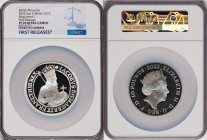 Elizabeth II silver Proof "King James I" 10 Pounds (5 oz) 2022 PR70 Ultra Cameo NGC, KM-Unl. Limited Edition Presentation Mintage: 275. British Monarc...