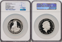 Elizabeth II silver Proof "King James I" 10 Pounds (10 oz) 2022 PR70 Ultra Cameo NGC, KM-Unl., S-Unl. Limited Edition Presentation: 150. British Monar...