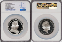 Elizabeth II silver Proof "King George I" 10 Pounds (5 oz) 2022 PR70 Ultra Cameo NGC, KM-Unl, S-Unl. Limited Edition Presentation Mintage: 275. Britis...