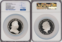 Elizabeth II silver Proof "King George I" 10 Pounds (10 oz) 2022 PR70 Ultra Cameo NGC, KM-Unl., S-Unl. Limited Edition Presentation: 150. British Mona...