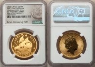 Elizabeth II gold Proof "Mayflower 400th Anniversary" 100 Pounds (1 oz) 2020 PR70 Ultra Cameo NGC, KM-Unl. Mintage: 500. One of First 100 Struck. Sold...