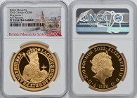 Elizabeth II gold Proof "King James I" 200 Pounds (2 oz) 2022 PR70 Ultra Cameo NGC, KM-Unl. Limited Edition Presentation Mintage: 150. British Monarch...
