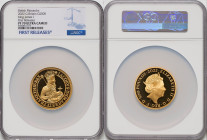 Elizabeth II gold Proof "King James I" 500 Pounds (5 oz) 2022 PR70 Ultra Cameo NGC, KM-Un, S-Unl. Limited Edition Presentation Mintage: 75. British Mo...