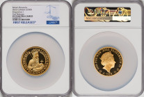 Elizabeth II gold Proof "King James I" 500 Pounds (5 oz) 2022 PR70 Ultra Cameo NGC, KM-Unl. Limited Edition Presentation Mintage: 50. British Monarch ...
