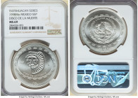Estados Unidos silver "Disco de la Muerte" 5 Pesos (1 oz) 1998-Mo MS69 NGC, Mexico City mint, KM619. Teotihuacan series. 

HID09801242017

© 2022 Heri...